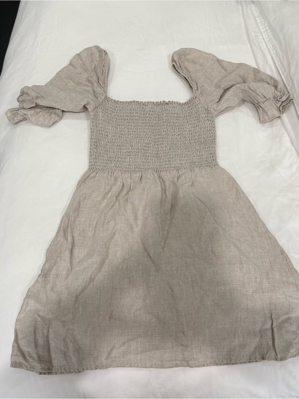 Reformation linen babydoll dress